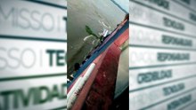 LANCHA VAI A PIQUE NESTA MANHÃ EM FRENTE SANTARÉM