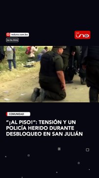 #Comunidad l Durante el operativo, se escuchó la orden de “Al piso”, emitida por efectivos policiales mientras avanzaban en las acciones para despejar la vía.