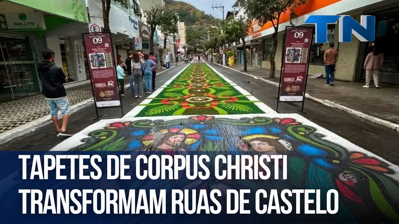 Tapetes de Corpus Christi transformam ruas de Castelo