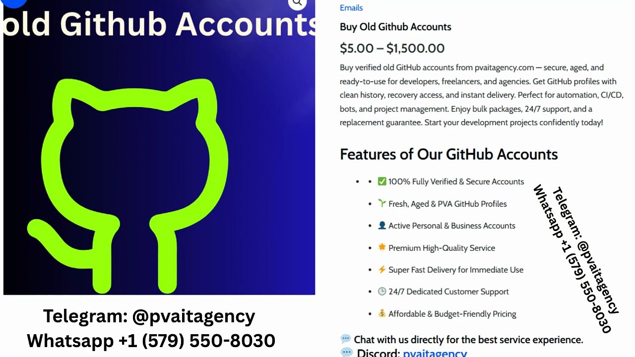 Buy Old Github Accounts: Top Marketplaces Compared for .