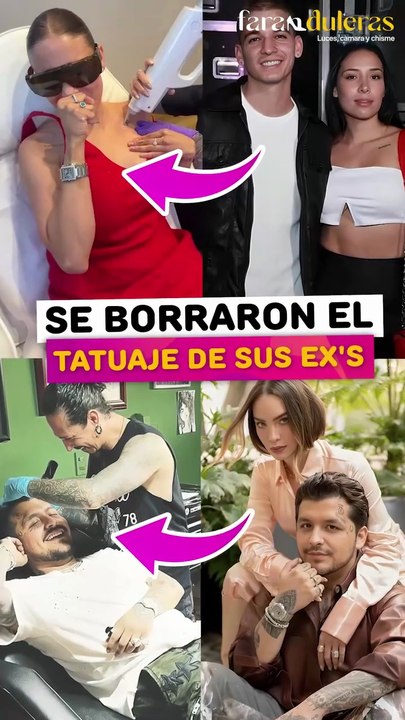 Famosos que se tuvieron que borrar el tatuaje de su ex