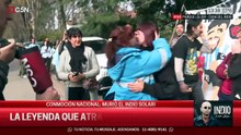 Así retiraron los restos del Indio Solari desde Parque Leloir.