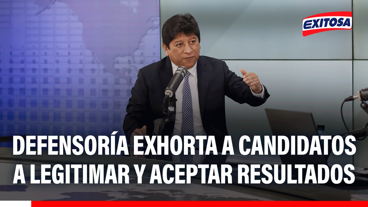 Defensoría del Pueblo exhorta a candidatos a legitimar y aceptar resultados de la segunda vuelta