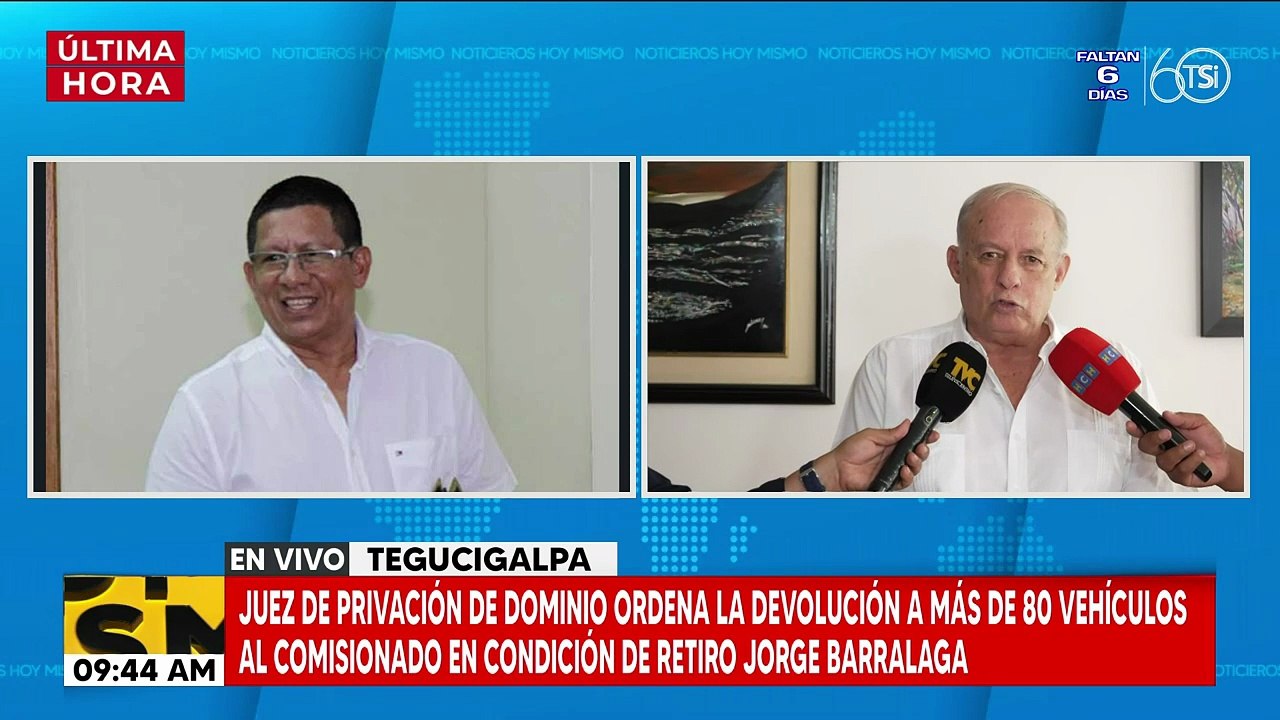 Juez ordena devolver más de 80 vehículos al comisionado Jorge Barralaga