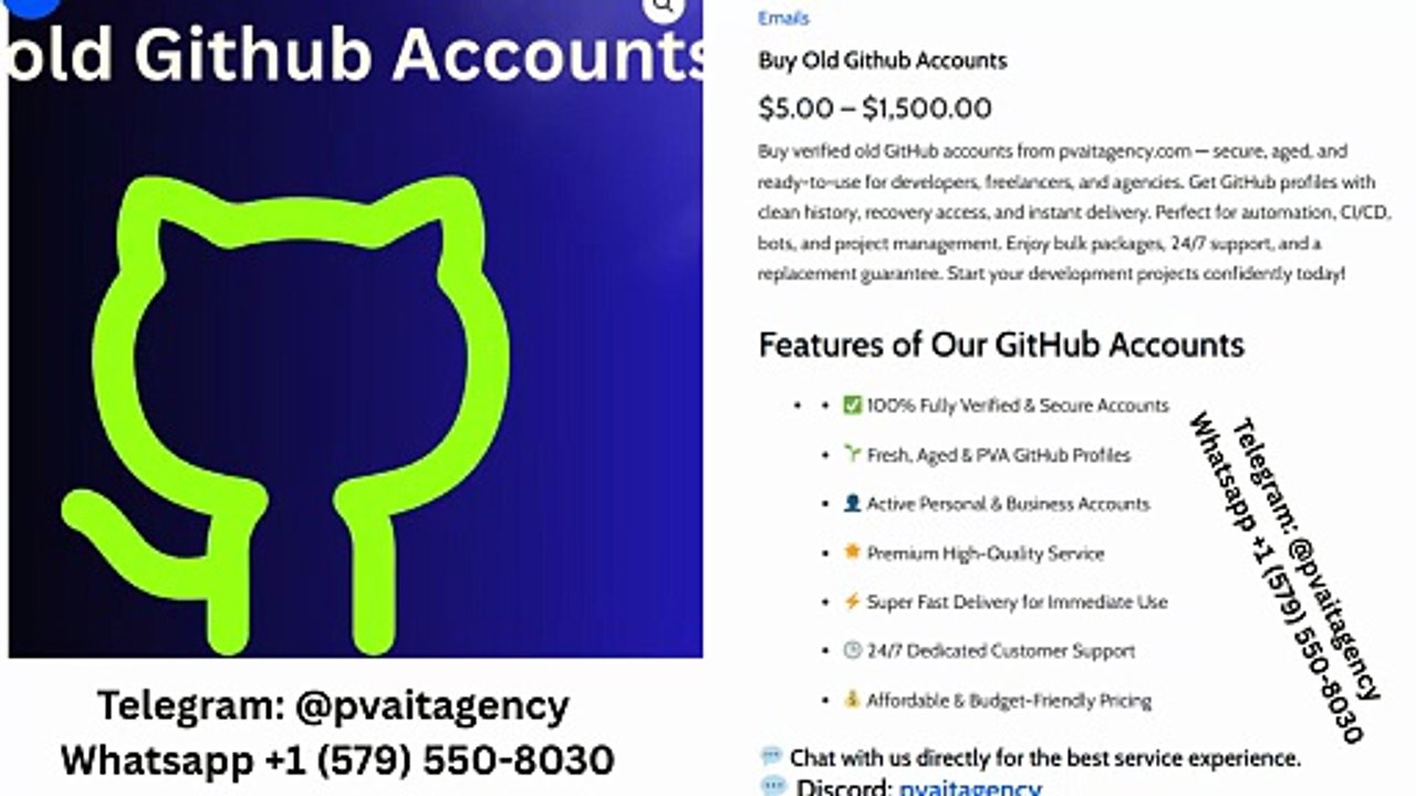 Buy Old Github Accounts: Top Marketplaces Compared for ...