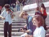 Nathalie mon amour des JMJ devant le Sacré Coeur