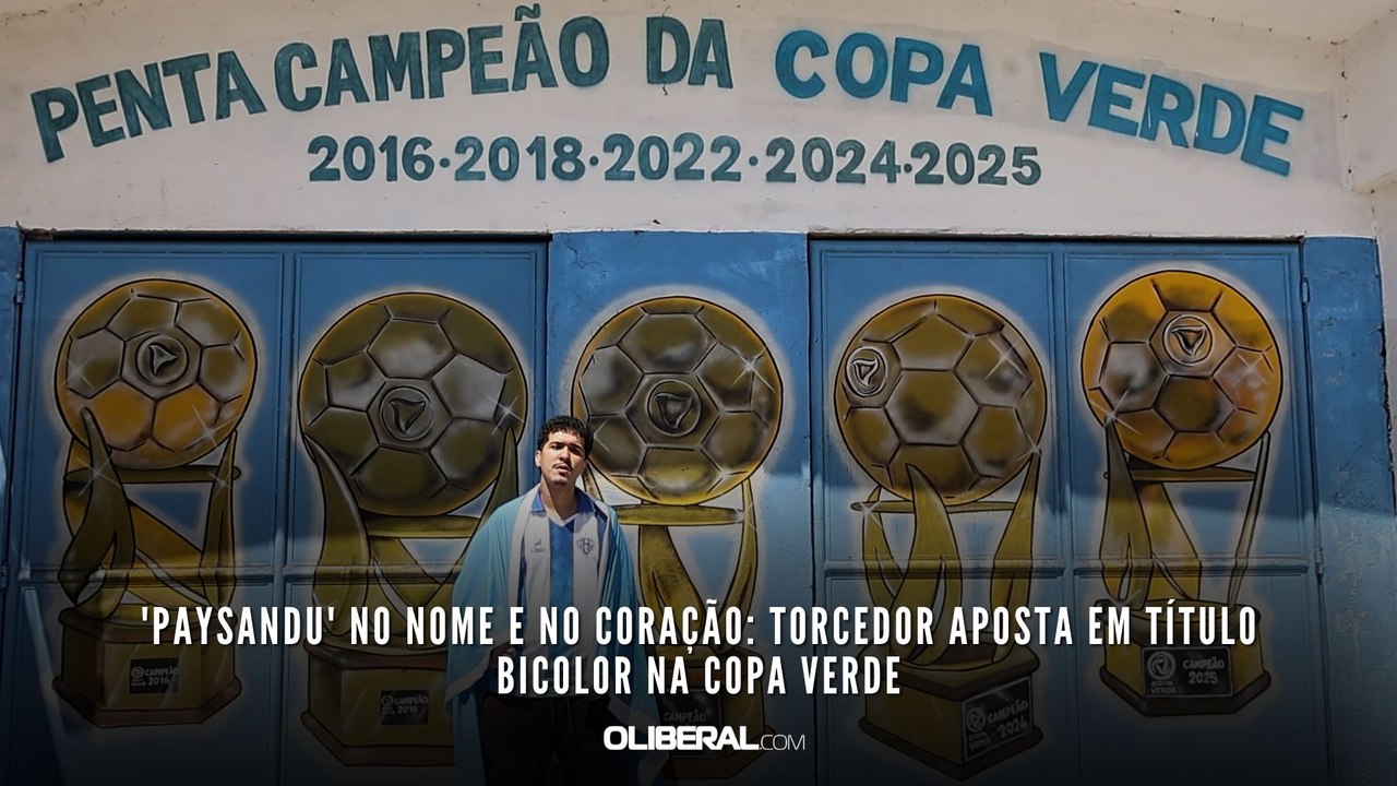 'Paysandu' no nome e no coração: torcedor aposta em título bicolor na Copa Verde