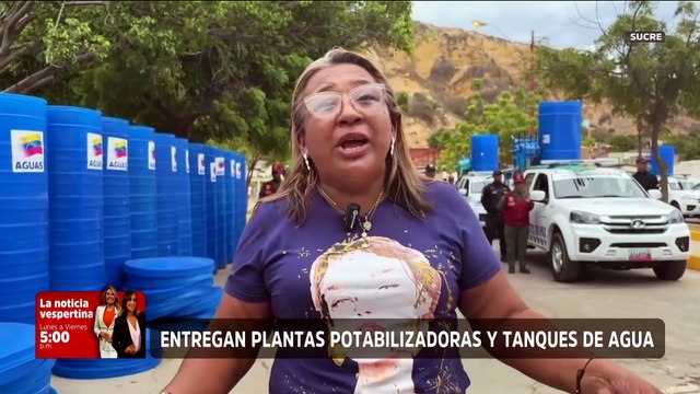Gobierno Bolivariano entrega equipos e insumos para garantizar el vital líquido en el estado Sucre