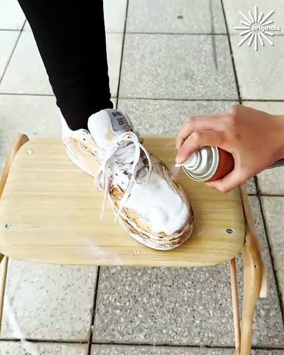 This girl gets an unexpected but amazing shoe makeover! 🤩👟