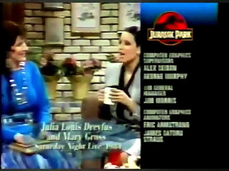 Jurassic Park NBC Split Screen Credits