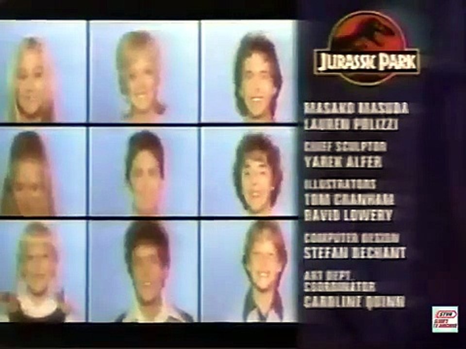 Jurassic Park NBC Split Screen Credits