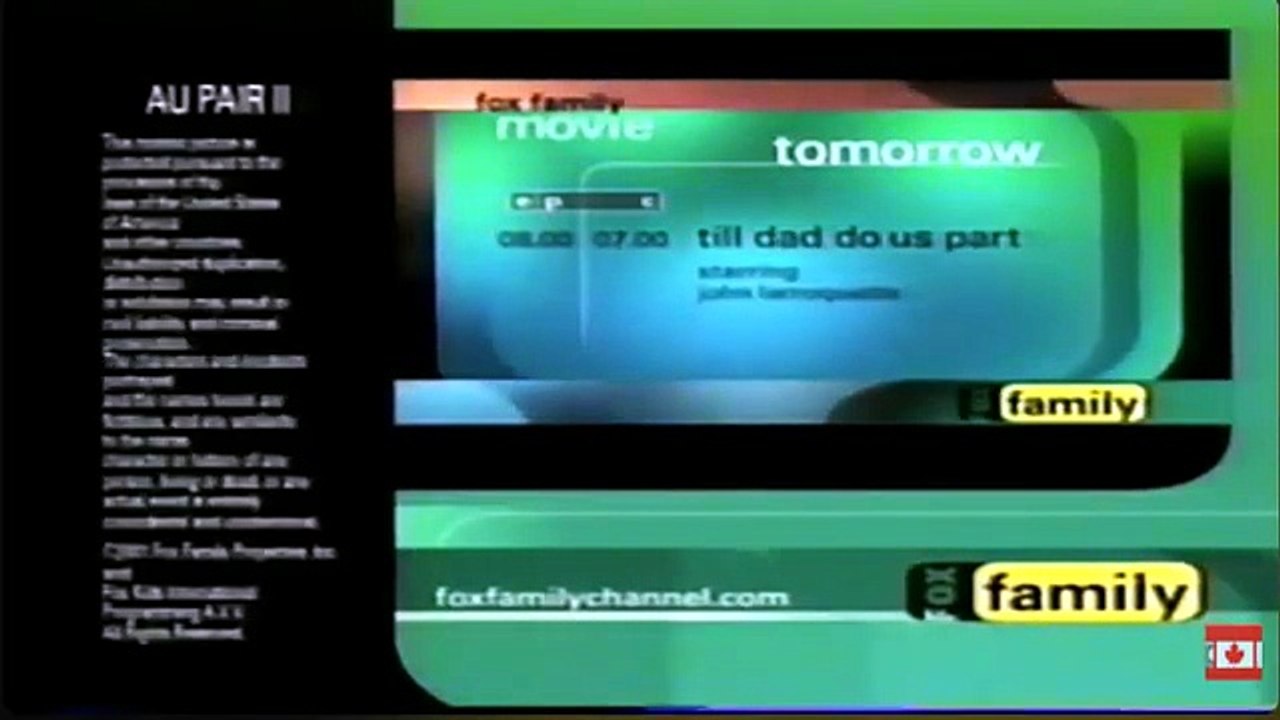 Au Pair III/State Of Grace FOX Family Split Screen Credits