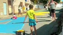 Rua pintada para a Copa transforma bairro de Pouso Alegre