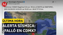 Sismo de 5.6 grados en Guerrero: alerta sísmica falla en la Ciudad de México