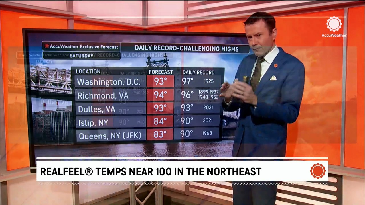 Storms could turn severe as they roll through the Northeast this weekend