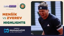 Jakub Menšík vs Alexander Zverev | Roland-Garros 2026 | Match Highlights