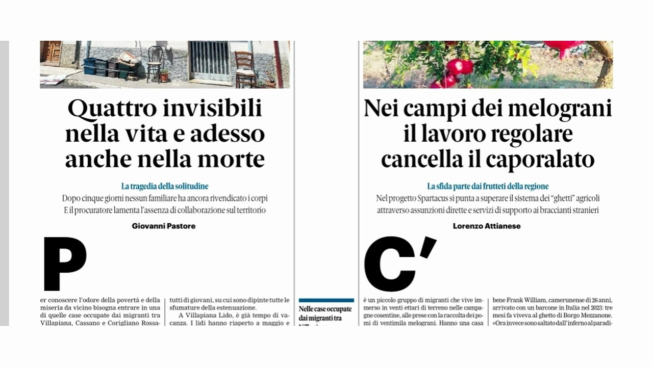 Rassegna stampa 06-06-2026 edizioni Calabria