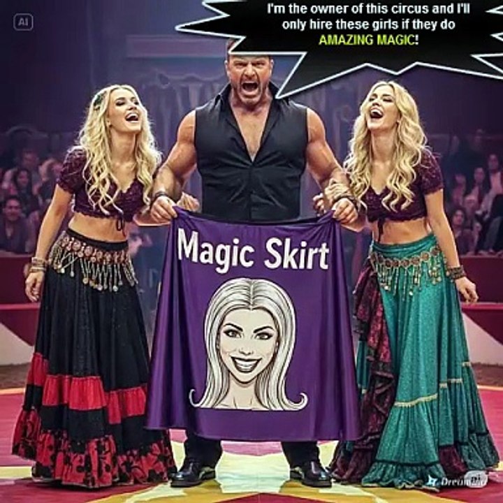 MAN BECOMES WOMAN IN THE CIRCUS! - MAGIC GENDER CHANGE SKIRT VIDEO!