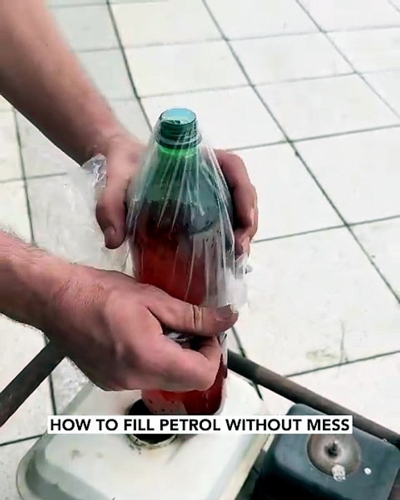 The no spill petrol pump hack🛢️🛠️