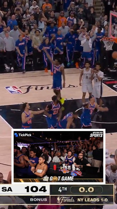Knicks are coming home with both wins in San Antonio and the chance to secure a championship at Madison Square Garden.  Our reaction to the moment...