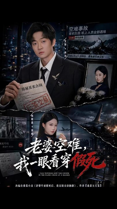 抖音新剧上线#老婆空难，我一眼看穿假死 (上)