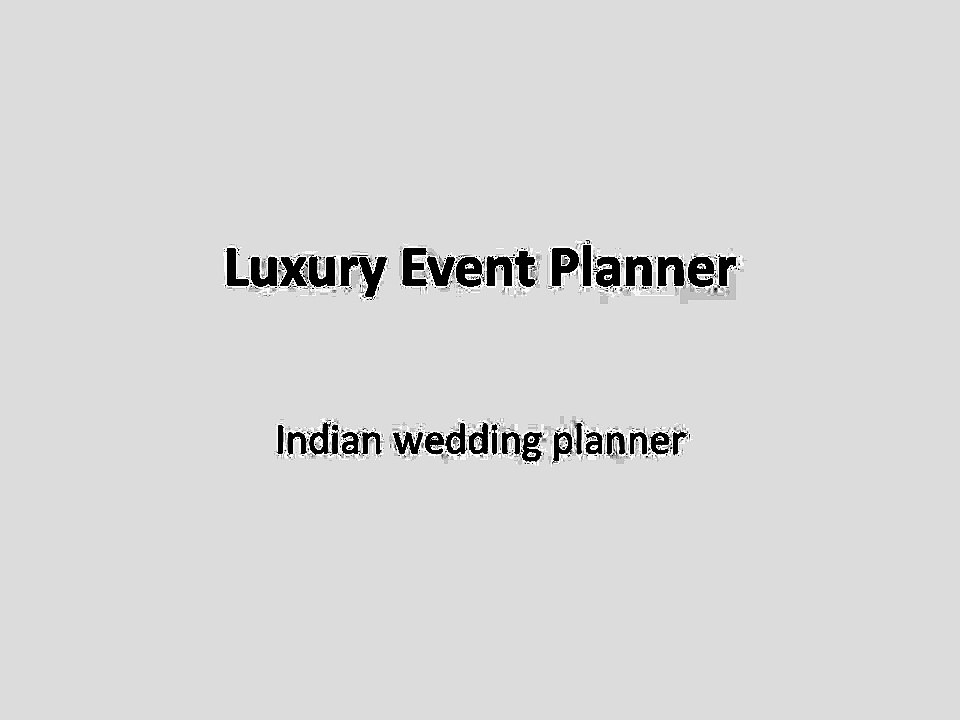 Luxury Event Planner