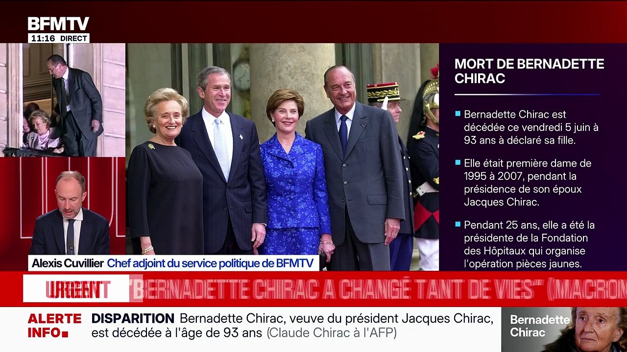 Mort de Bernadette Chirac : Emmanuel Macron réagit à la disparition de l'ancienne Première dame