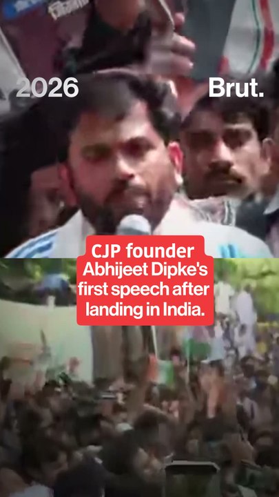 Abhijeet Dipke's First Speech After Landing in India