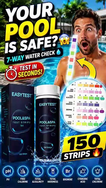 EASYTEST 7-Way Pool Test Strips Review | 150 Pool & Spa Water Testing Strips