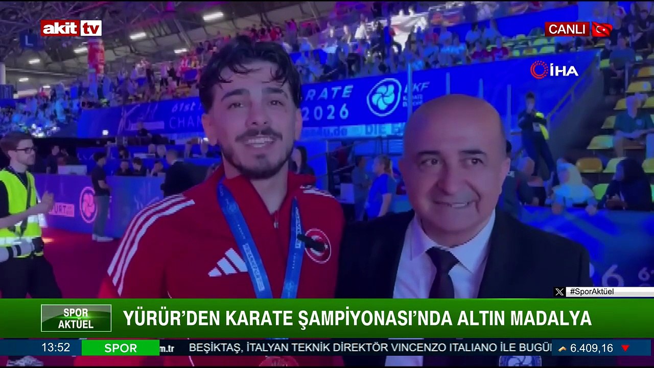Spor Aktüel - Nesim Acar/Uğur Sezginer/Ömer Faruk Yürür "Avrupa Karate Şampiyonu Ömer Faruk Yürür Akit TV'de şampiyonluk sürecini anlattı"  6 Haziran 2026