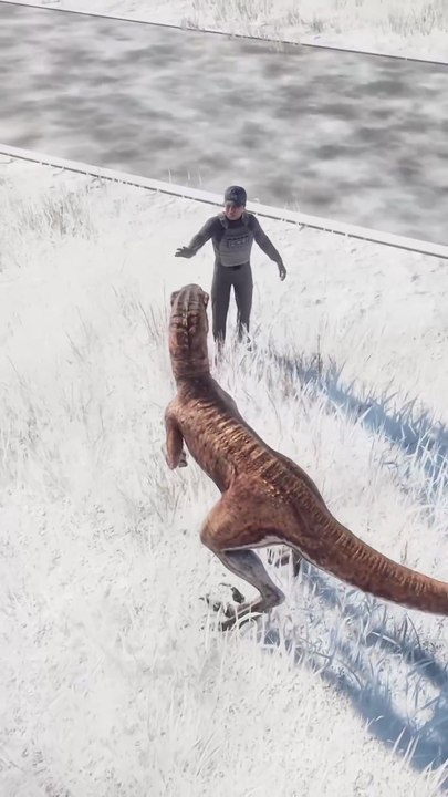 Il croyait que ce raptor était amical 🤣​