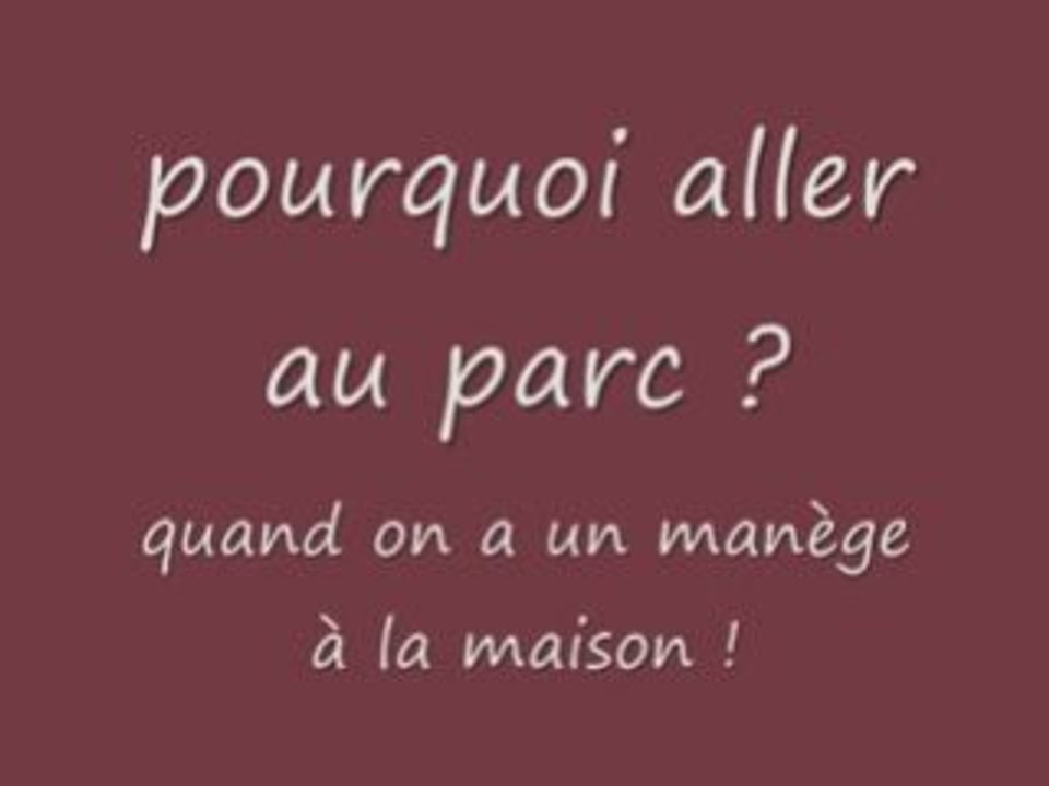 Manège à la maison