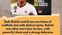 Ivan Rakitic & Toni Kroos - career stats #football
