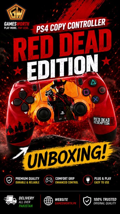 Unboxing Ps4 Copy Controller Reddead Redemption Edition