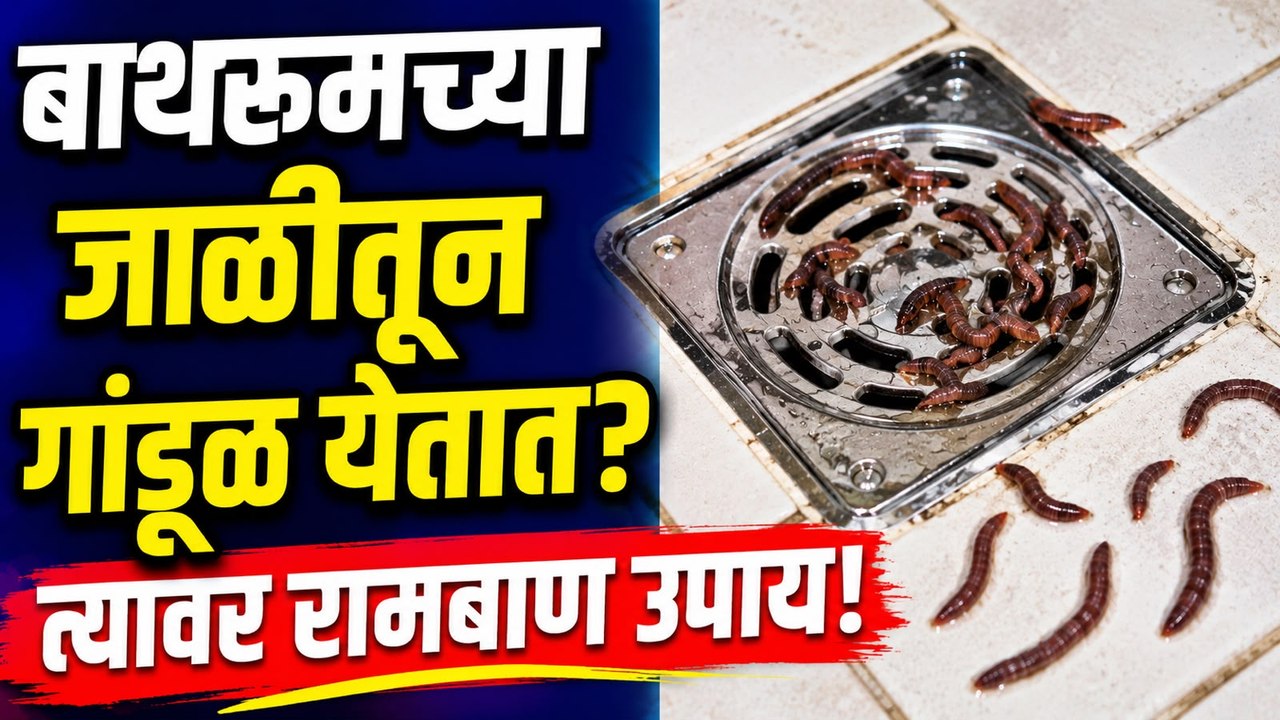 बाथरूममध्ये गांडुळे येतात? त्यावर रामबाण उपाय! | Bathroom Tipslokmat sakhi,sakhi videos,lokmat sakhi videos,women health,women fitness guide,health tips,home remedies,BathroomTips,BathroomCleaning,HomeHacks,CleaningTips,DrainCleaning,PestControl,HomeMaint