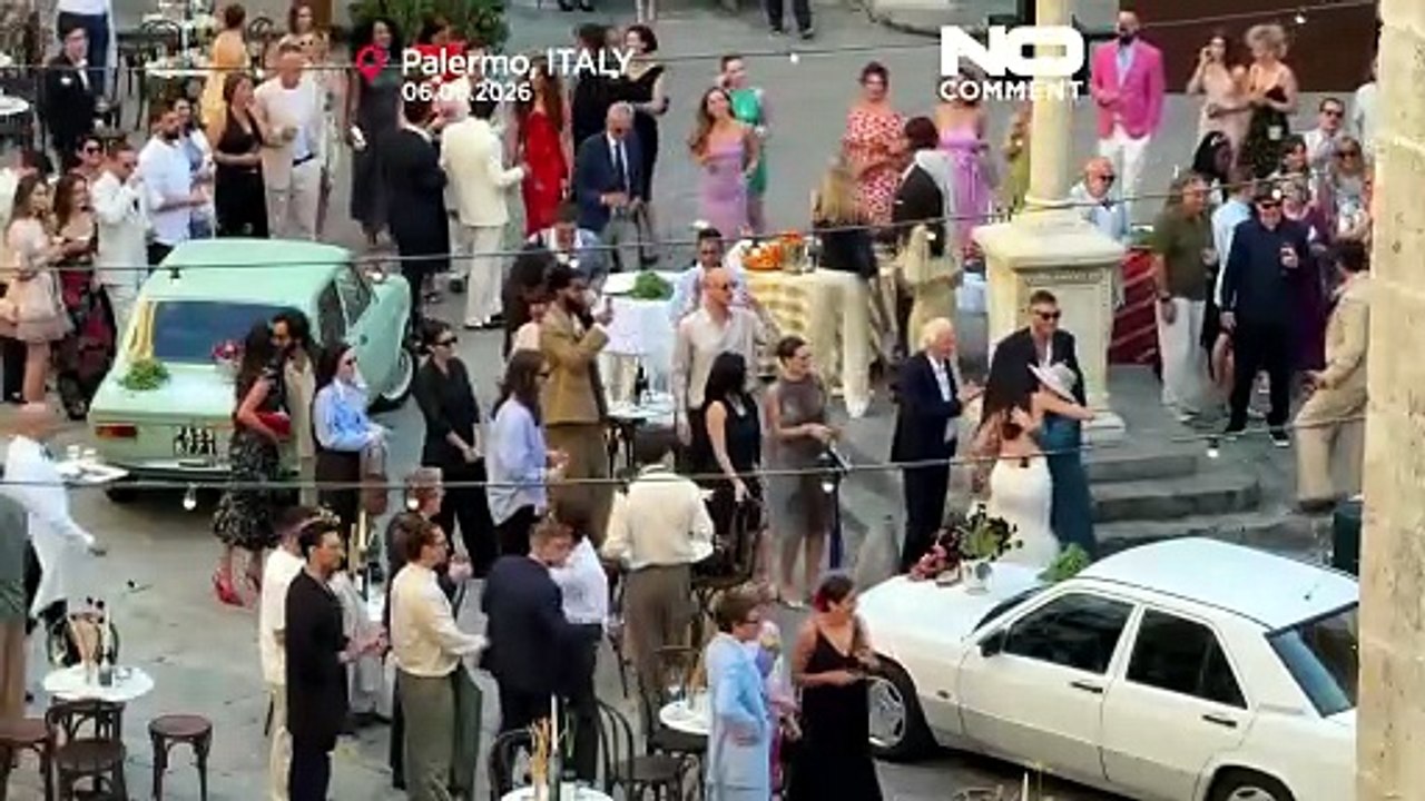 دوآ لیپا و کالوم ترنر عروسی خود را در سیسیل همراه مهمانان جشن گرفتند و شادی کردند
