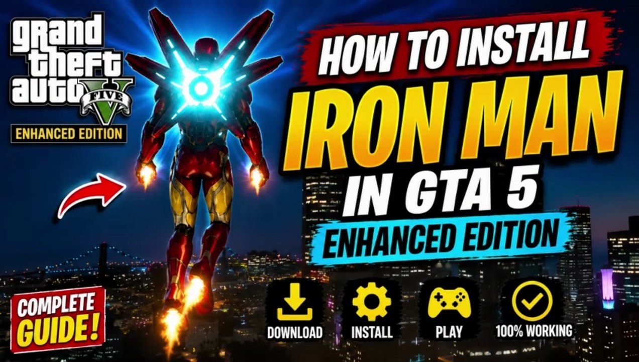 🎮 How To Install Iron Man Mod In GTA 5 Enhanced Edition | Complete Guide (2026) | Julionib mod |