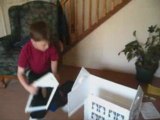 Connor Assembling the Litterhouse