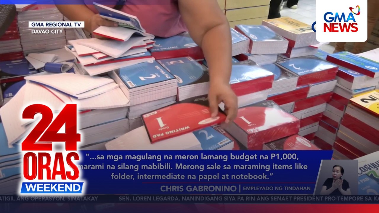 Ilang magulang at estudyante, nag-last minute shopping para sa pasukan | 24 Oras Weekend