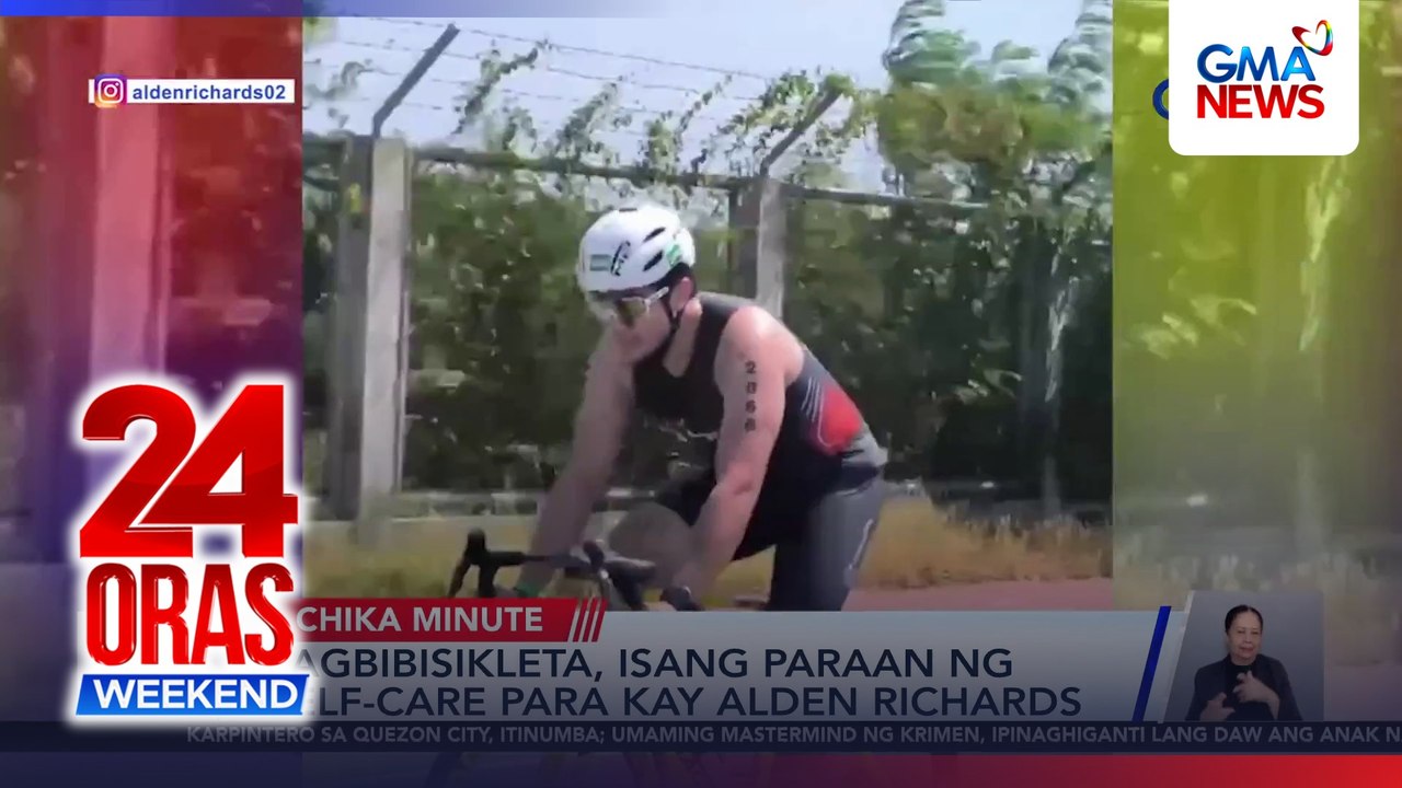 Alden Richards, pino-promote ang cycling bilang self-care | 24 Oras Weekend