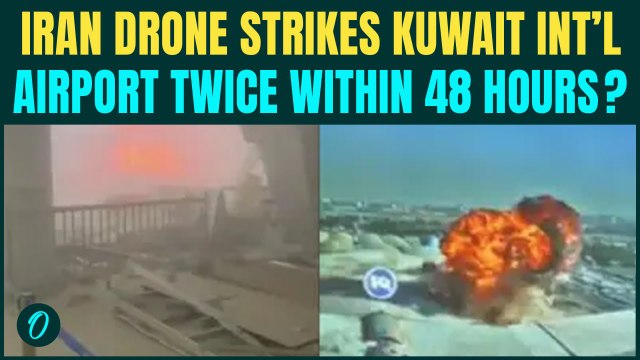 Kuwait Drone Under Attack BREAKING: Iran Hits Airport Terminal Again Within 48 Hours? | US Iran War