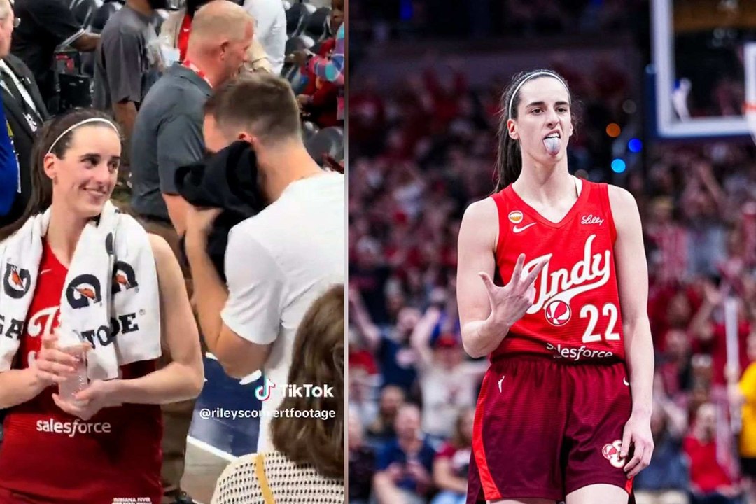 Caitlin Clark comparte un tierno momento con su novio Connor McCaffery tras la victoria de las Fever