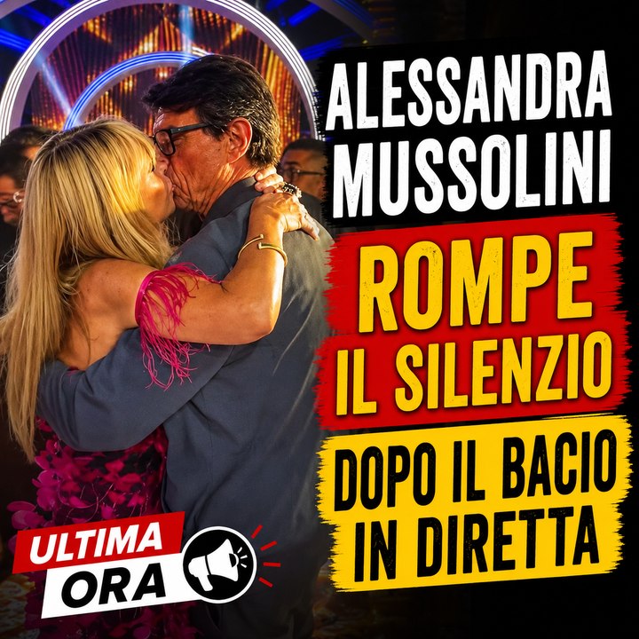 Alessandra Mussolini rompe il silenzio dopo il bacio in diretta