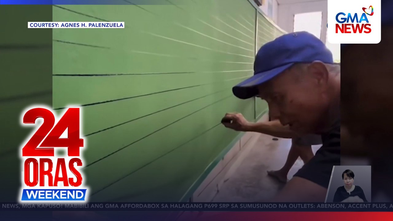 Pagpintura at pagpitik ng guhit sa pisara, kabuhayan ng isang lolo sa Rizal | 24 Oras Weekend