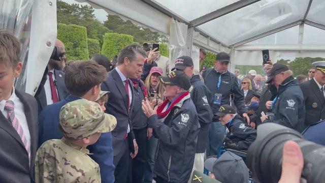 Hegseth Meets WWII Veterans at Normandy — The Most MOVING Moment of the D-Day Ceremony