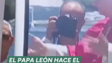 El papa León XIV hace el gesto viral "6-7" en su visita a Madrid
