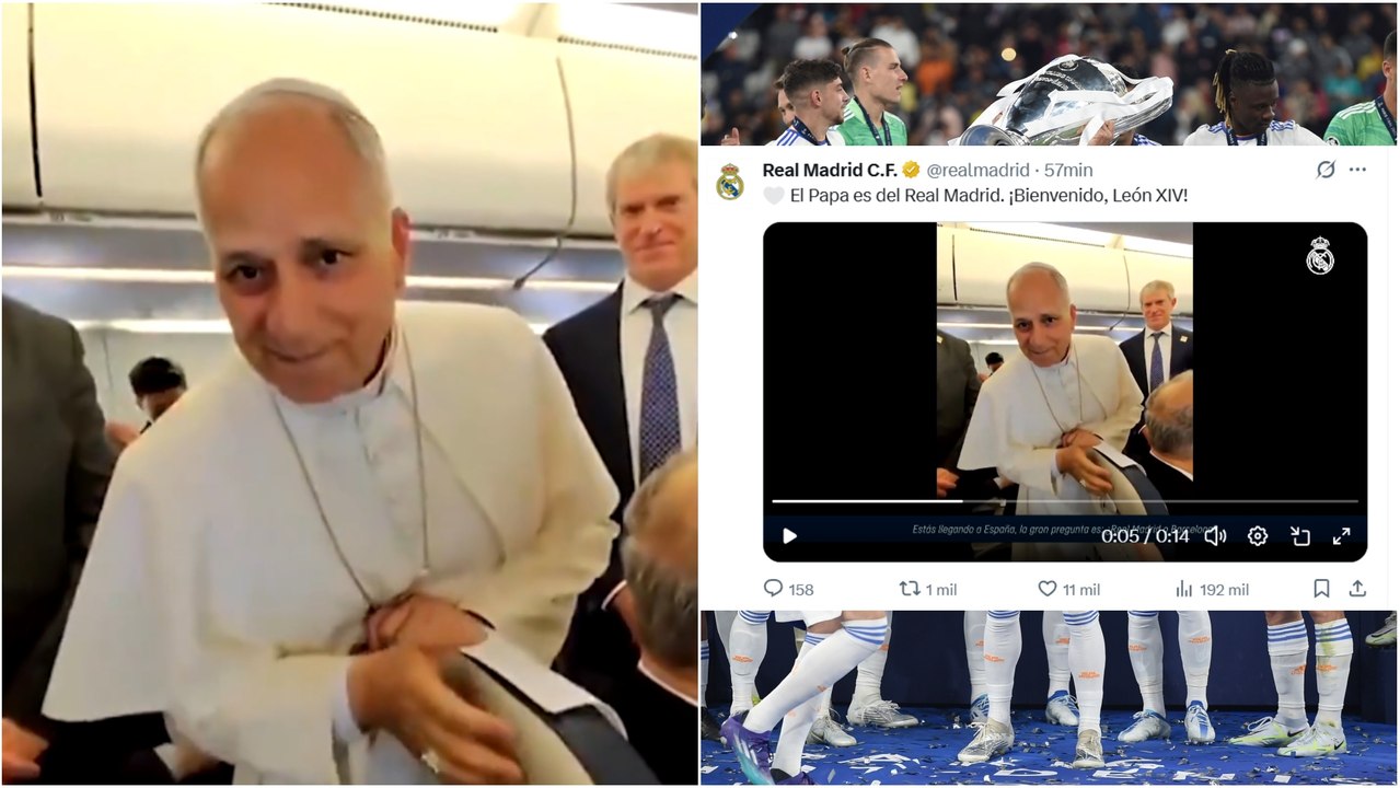 El Real Madrid presume de que el Papa prefiera el club blanco