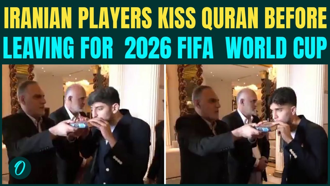 Iranian Football Team KISSES Holy Quran Ahead Of Departure For FIFA World Cup 2026 In Mexico | VIDEO