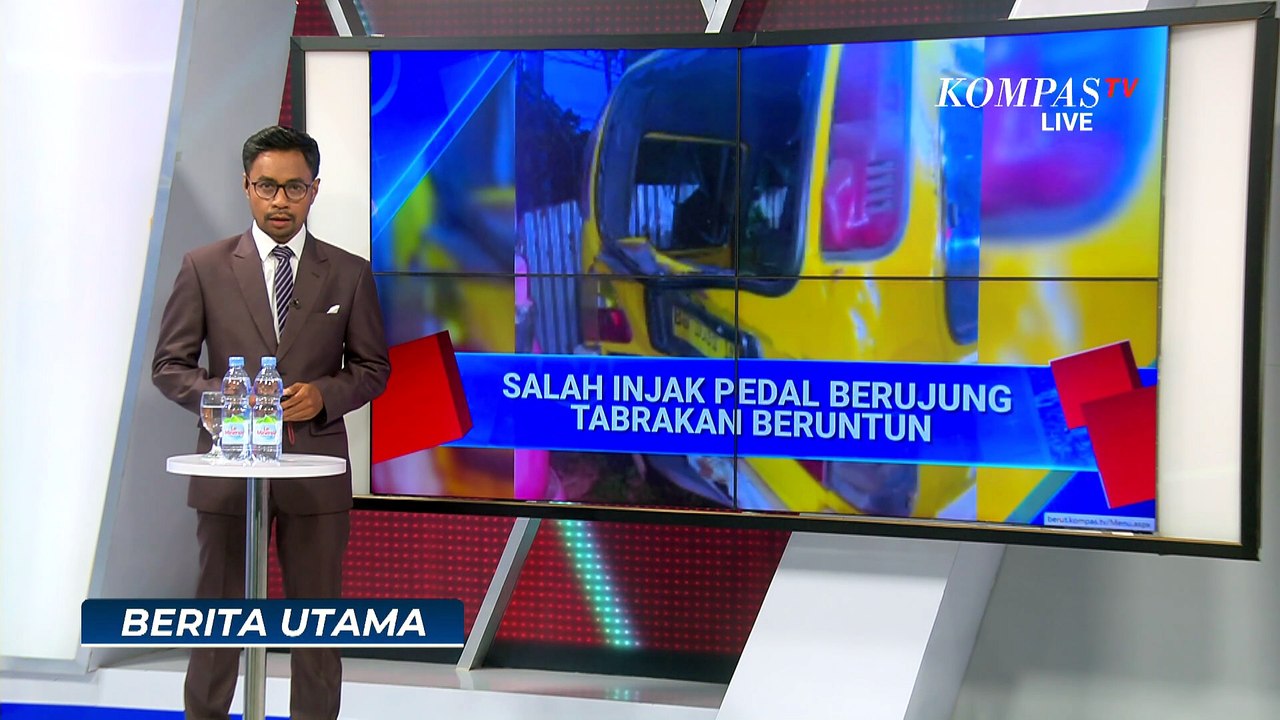 Diduga Salah Injak Pedal, Mobil Tabrak Motor dan Angkot di Palembang, 2 Orang Tewas | BERUT