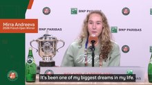 Andreeva in dreamland after winning French Open